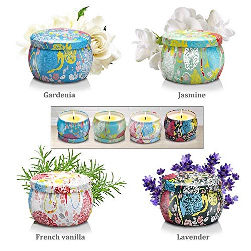 Gifts For Women - Scented Candles Gifts For Women, Aromatherapy Candles For Home Scented, With Lavender, Gardenia, Jasmine, Women Gifts Candle Set For Birthday Wife Friend, Set Of 4 #TOP2