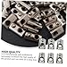 MAGICLULU 2sets 100pcs Nut Roll Ball Elastic Nut for Aluminum Extrusion Profiles Plated Carbon Steel Easy Installation for Industrial Frame Structures Robotics and Printers 100pcs*2