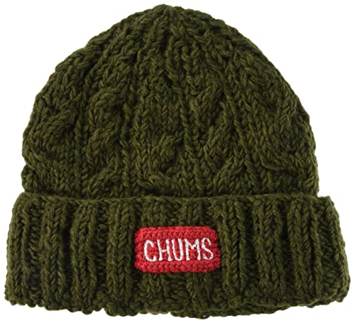 [CHUMS] メンズニット帽子 Nepal Knit Watch Khaki Free