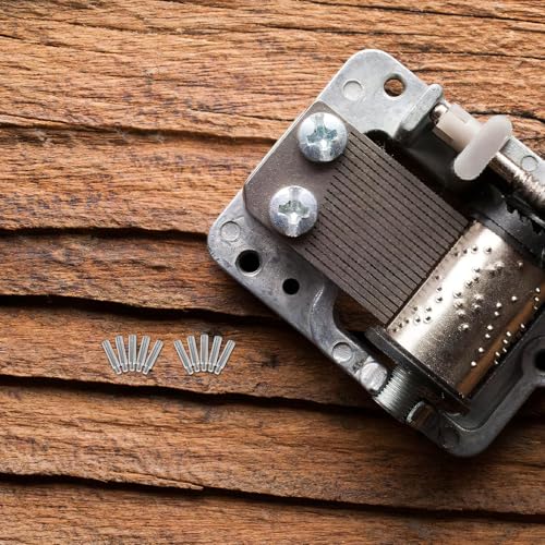 VOSAREA DIYオルゴール材料 10個セット 金属製オルゴール 延長バー部品 M3.5ワインダーロッド スピンドル延長交換用 部品 25mm DIY取り付け対応 修理用 [4]