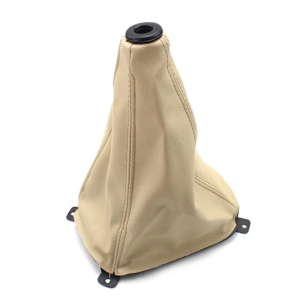 Sxqpocar Beige For Kia Sportage Black Manual Block Shift Lever Dust Cover Gear Dustproof Cover Shift Lever Head(Beige)