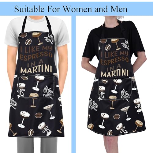 Tablier Espresso Martini cadeau barman original taille unique de cuisine - 6