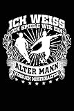 Wie ein alter Mann?: Notizbuch / Notizheft für Fußball Fußballer Fußballspieler Fußball-Fan Groß-Vater Papa Opa A5 (6x9in) dotted Punktraster