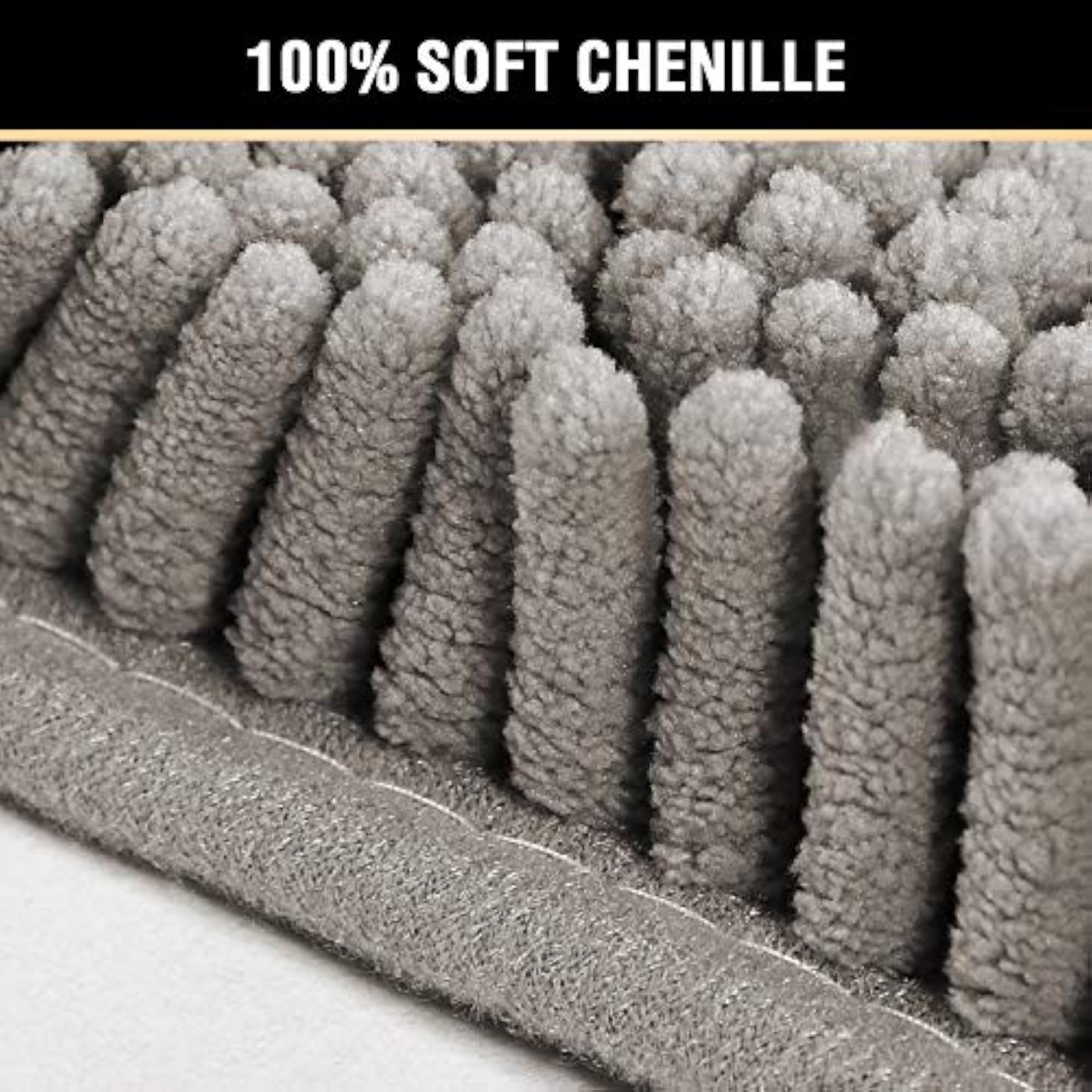 Microfiber Bath Rugs Chenille Floor Mat