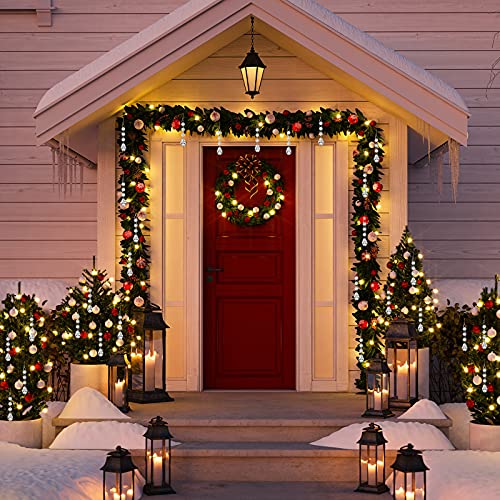 Crystal Christmas Tree Ornaments Crystal Beads Garland Crystal Ornaments Clear Chandelier Pendants Beads With Ornament Hooks For Christmas Tree Decorations (Water Drop Style,72 Pieces) #TOP2