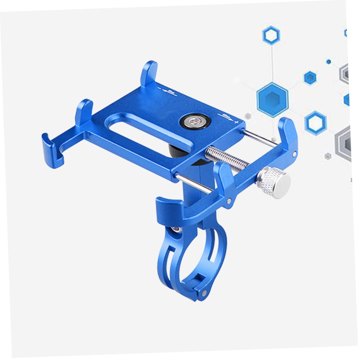 STOBAZA Soporte para Conducción de Teléfono Aluminio Móvil Aleación Ajustable Rotación de 90 Grados y Diseño Antideslizante Ligero Segura para Bicicleta