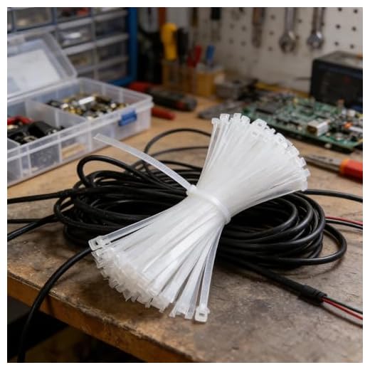 100 Pack White Nylon Cable Ties, Self-Locking Zip Ties, 3 x 150 mm (2.5 mm Width) Multi-Purpose Fastening Cable Straps