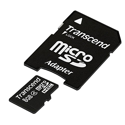 Preisvergleich Produktbild Transcend Micro SDHC 8GB Class 4 Speicherkarte mit SD-Adapter