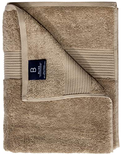 Image of Bumble Towels Bliss Luxury Combed Cotton Bath Towel - 34 inch x 56 inch Extra Large Bath Sheet - 650 GSM - Soft, Absorbent (Mocha, 4 Pack)