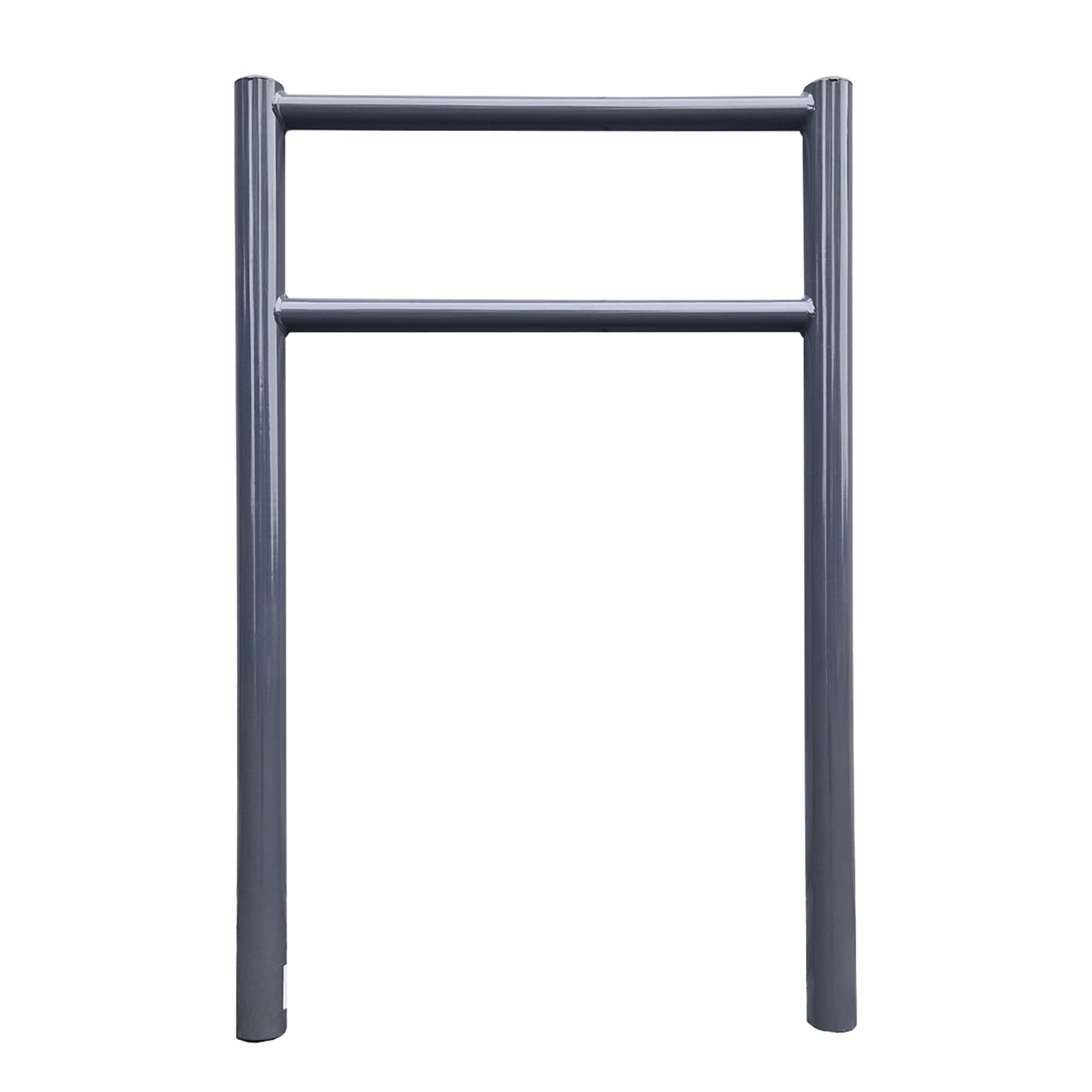 TRUTZHOLM Fahrradanlehnbügel mit Knieholm 115x75 cm Stahl pulverbeschichtet Ø 60 mm Anlehnbügel zum Einbetonieren Fahrradbügel Fahrradständer Parker Diebstahlsicherung Fahrrad Anlehner in Anthrazit