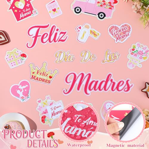 Set de 17 imanes decorativos Feliz Día de las Madres miniatura 3