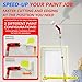Multi-Angle Paint Brush Extender for High Ceiling, 1 PCS Extension Pole Attachments with Rotating Head for Paint Rollers, Great for Walls, Corners, Edges