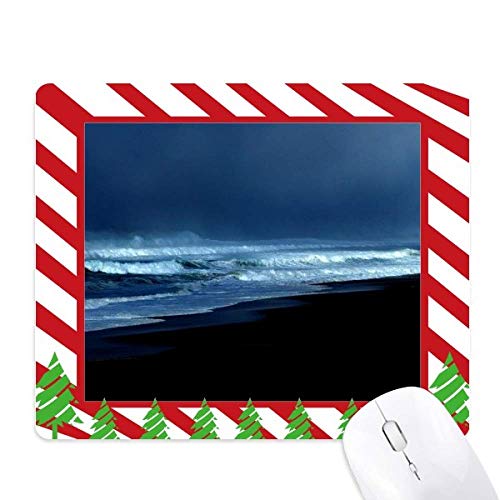 Tapis de souris Ocean Sky en caoutchouc imprimé plage et nature