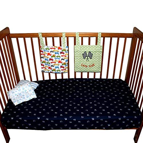 Drap lit bébé 100% coton respirant anti-transpiration bleu