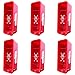 (6 Pack) 5Lb RED Heavy Duty Plastic Fire Extinguisher Boxes Outside