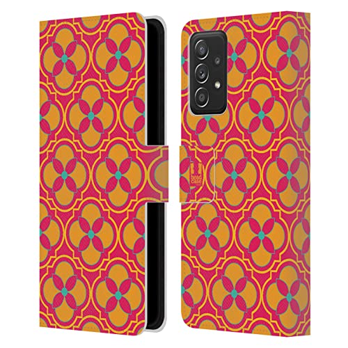 Housse Samsung Galaxy A53 5G Rose Fluo Motifs Marocains pour Sorties et Voyages