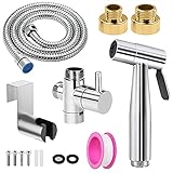 🌈【 Bidet Einsatz für Toilette Alternativ zum Toiletpapier und Feuchttüchern 】 Dieser handgehaltene bidet sprüher liefert ein gut gereinigtes Gefühl, das traditionelle Methoden nicht bieten können. Stellen Sie sich eine neue Art des Reinigens vor, die nicht nur hygienischer, sondern auch sanfter zu Ihrer Haut ist. Eine gründliche Sauberkeit ohne die Härte von Papier oder chemie. Das bedeutet weniger Schmerzen und Jucken. Einfach mit Wasser! Perfekter Genuss.