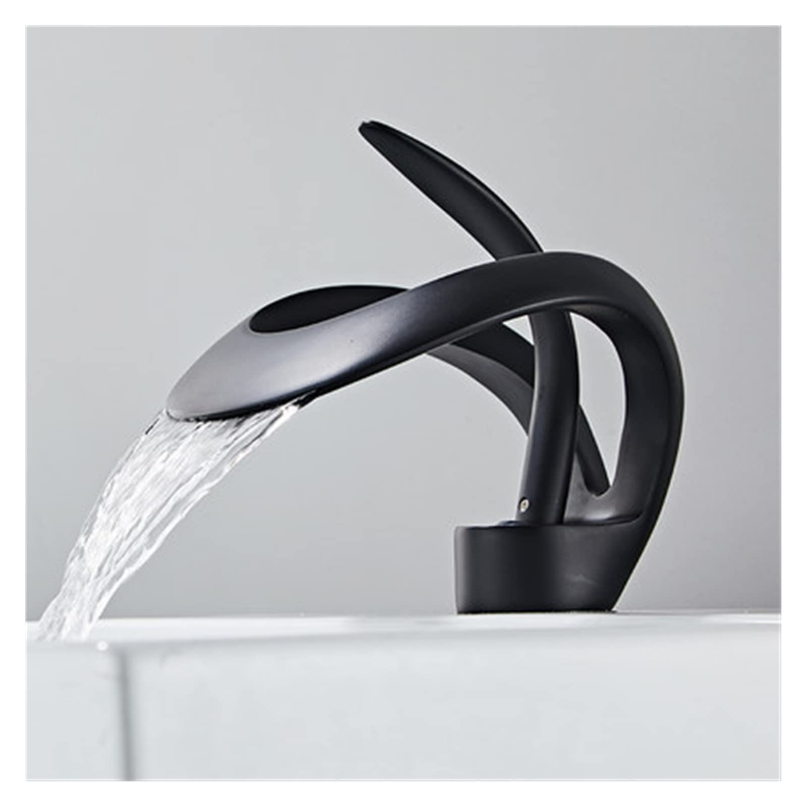 Robinet évier salle de bain en laiton noir pour un design durable