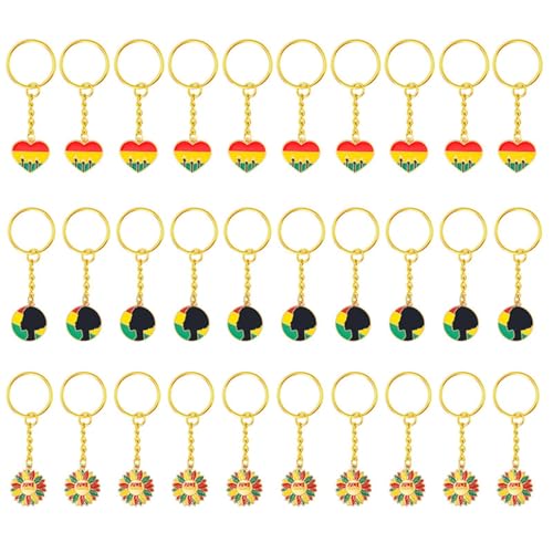 Kalttoy 30pcs Black History Month Keechhains Zincs Lega African African Heritages per Event Hanging Party Decorations