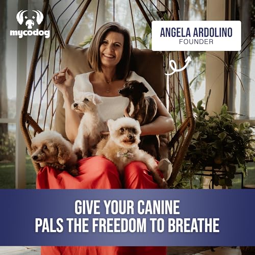 Image of MycoDog Breathe - Respiratory Support Supplement for Dogs - Breathing Comfort & Airway Health - French Bulldogs, Pugs, & Flat-Faced Breeds - Natural Mushroom and Ashwagandha Drops