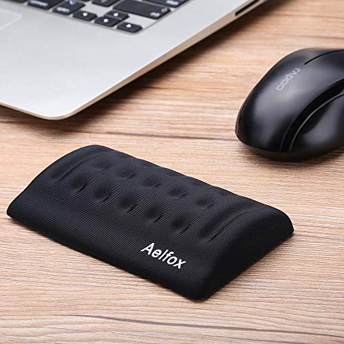 Aelfox Mouse Wrist Rest, Cool Ergonomic Wrist Pad for PC/Gaming/Wireless Mouse in Office, Home Office (Memory Foam, Black) - Thumbnail 7