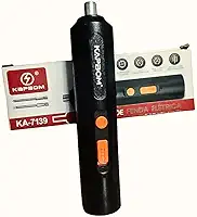 Chave de Fenda Parafusadeira Elétrica 4.2V Portátil sem fio - Perfeita para Espaços Apertados Móveis computadores - Bateria Recarregável Bivolt, 2 Bits Inclusos(Philips e fenda)-Preta