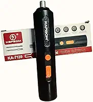 Chave de Fenda Parafusadeira Elétrica 4.2V Portátil sem fio - Perfeita para Espaços Apertados Móveis computadores - Bateria Recarregável Bivolt, 2 Bits Inclusos(Philips e fenda)-Preta