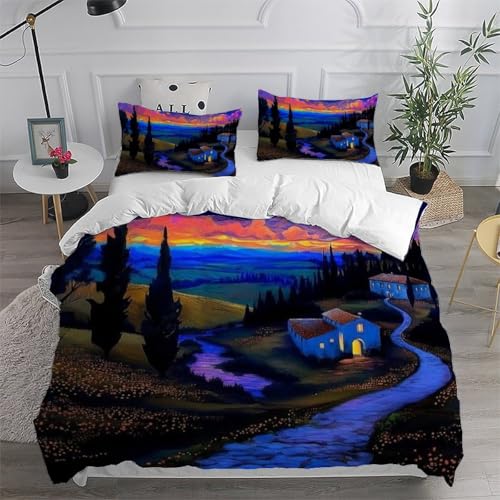 Housse de couette 3 pièces sur le thème de l'espace en microfibre douce - 6