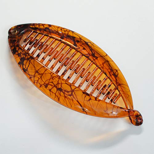 LURROSE 6 peças de presilhas de plástico banana presilhas de cabelo clipe de lentilha clipe de peixe