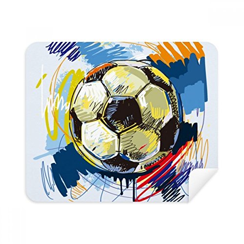 Chiffon nettoyant écran football en tissu suède anti-traces pour lunettes