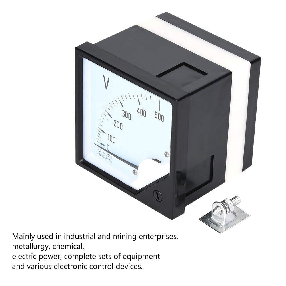 Analoges Voltmeter AC 0-500 V, quadratisches Spannungsmessgerät Volt-Spannungsanzeige für elektronische Steuergeräte