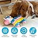 Wagorific Dog Toys Plush with Squeaky & Treat Hiding Features - Mental Stimulation Enrichment Toy for Large Breed Dogs - Machine Washable Slow Feeder to Keep Dogs Busy，Fiesta Piñata