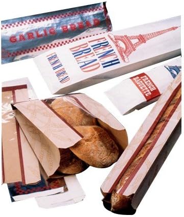 White Kraft Paper Bread Bag, 5" x 3" x 18" - 1000 per case 5318MG SCA Tissue