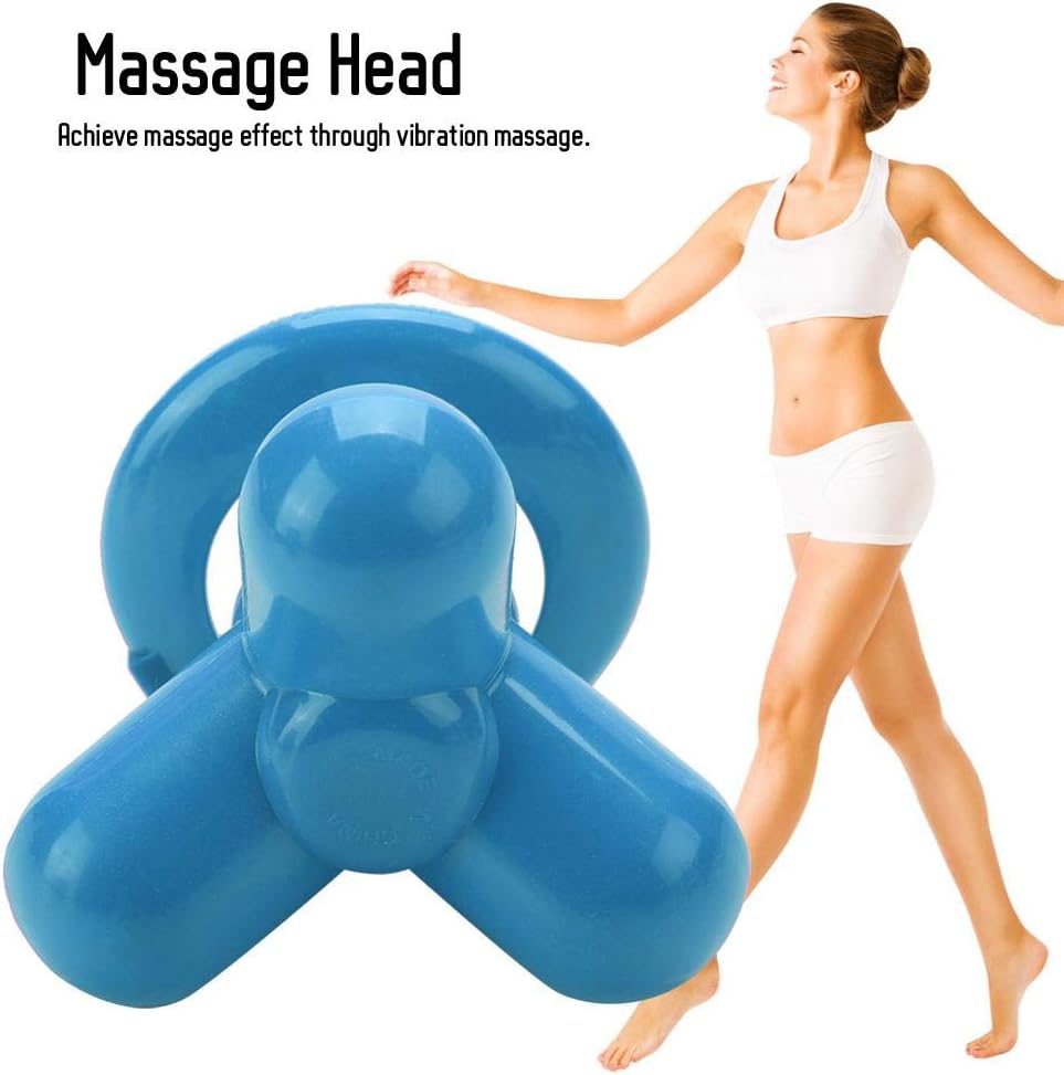 Handheld Back Massager, Mini Hand-Held Massager Scalp Head Neck Shoulders Back Hand Held Portable Personal Massager USB Or Battery Powered (Blue) : Health & Household