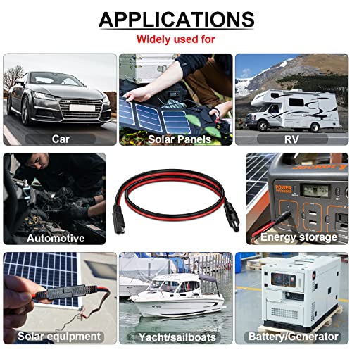 Igreely Sae Plug To Dc 5.5Mm X 2.1Mm Male Cables With Sae Polarity Reverse And Dc 8Mm Adapter For Automotive Rv Solar Panel 14Awg 2Ft/60Cm #TOP6