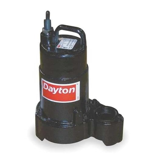 Dayton, 4HU69, Sump Pump, 1/2 HP, 1-1/2" NPT, 10 ft.