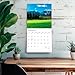Golf Courses | 2026 12 x 24 Inch (Hanging) Monthly Square Wall Calendar | Plastic-Free | BrownTrout | Golfing Sport
