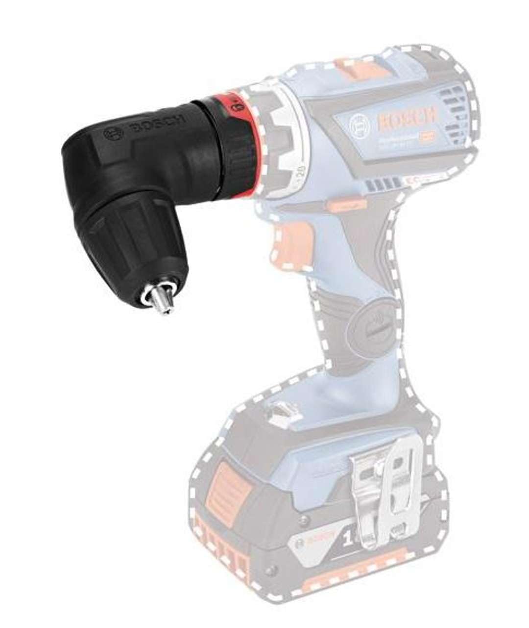 Bosch Professional FlexiClick Winkelaufsatz GWA FC2 Winkelaufsatz für Bosch Professional Akku Bohrschrauber mit FlexiClick, 1600A001SK