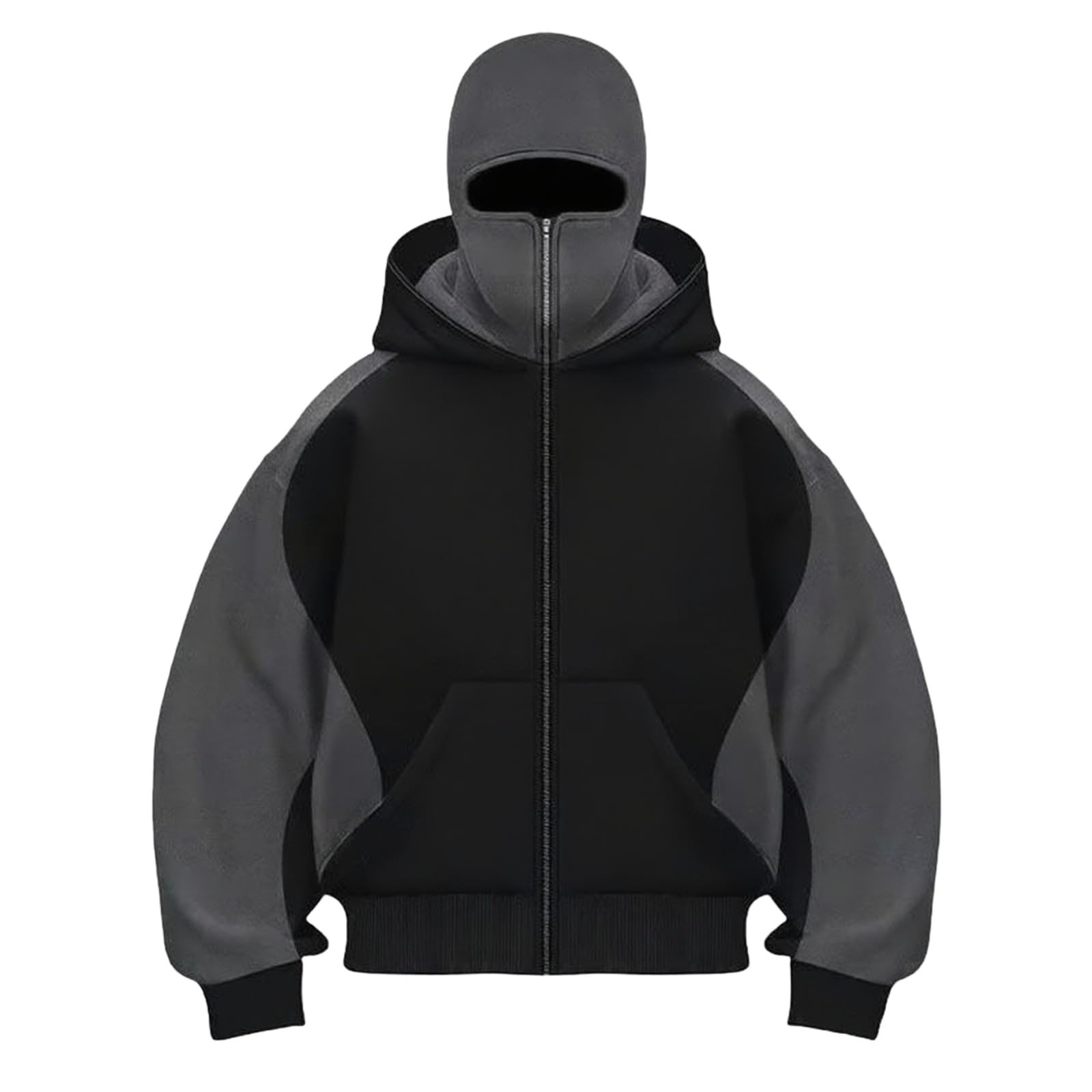 Cagoule unisexe avec fermeture éclair intégrale