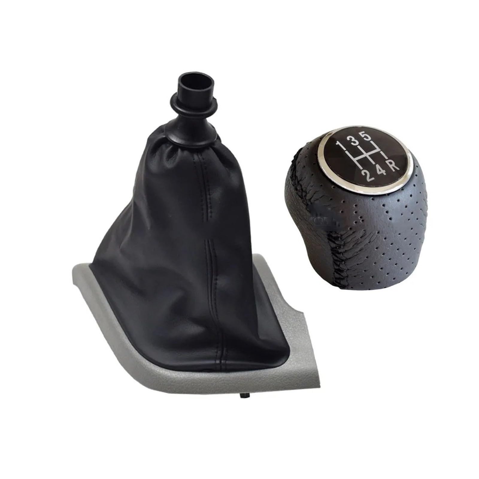SAUANMNKTP Gearshift Knob for Fiat Ducato 2002-2014 Manual 5 6 Speed Gear Shift Knob Shifter Lever(HUI-with Holes 5R)
