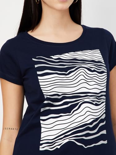 Image of Max Women's Cotton Regular Fit Graphic Printed T-Shirt - Pack of 2