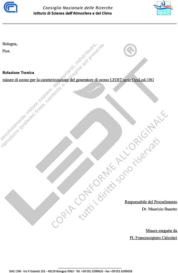LEDIT Generatore Ozono Domotico 4.0 10.000mg/h Progettato in Italia–Ozonizzatore Professionale 0-200 m² –Purificatore d’Aria Certificato CE&CNR–Timer,Controllo Remoto App,Uffici Garage Auto Casa Hotel
