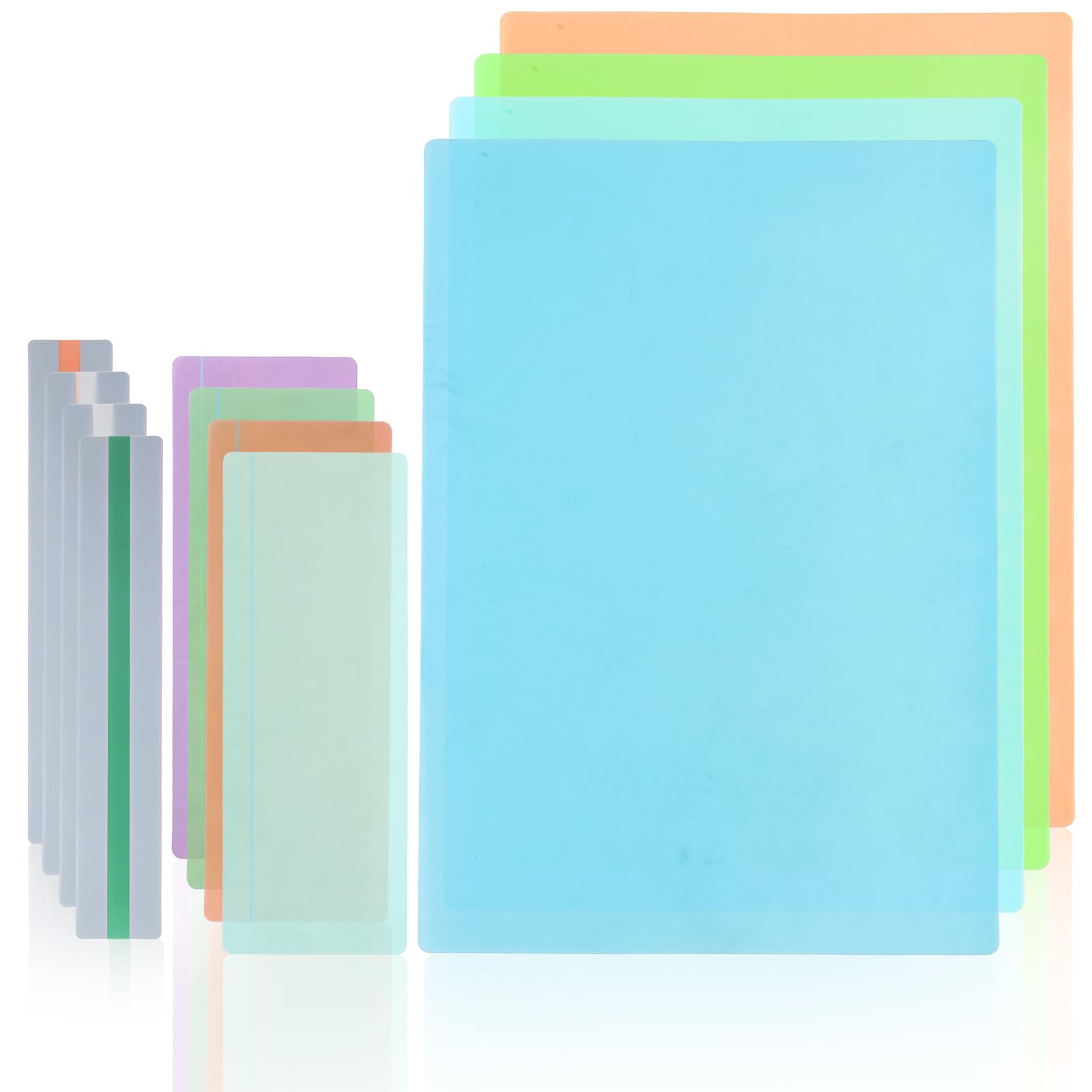 12 Pcs Dyslexia Overlays for Reading Dyslexia Reading Aids, Overlays Reading Guided Strips Overlays, Coloured Overlays for Dyslexia Reading Strips for Dyslexia ADHD Reduce Visual Stress