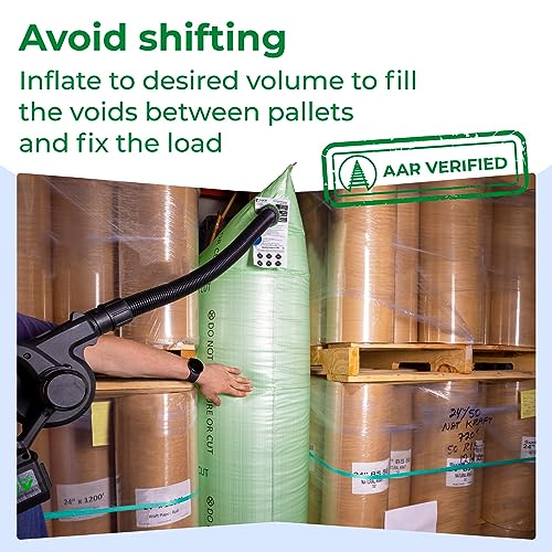 Image of IDL Packaging 36 inch x 84 inch Dunnage Airbag, Woven Polypropylene, Level 1 | Fill The Void in Trucks and Intermodal Shipments, Reusable - Cargo Securing Solution for Container Stuffing