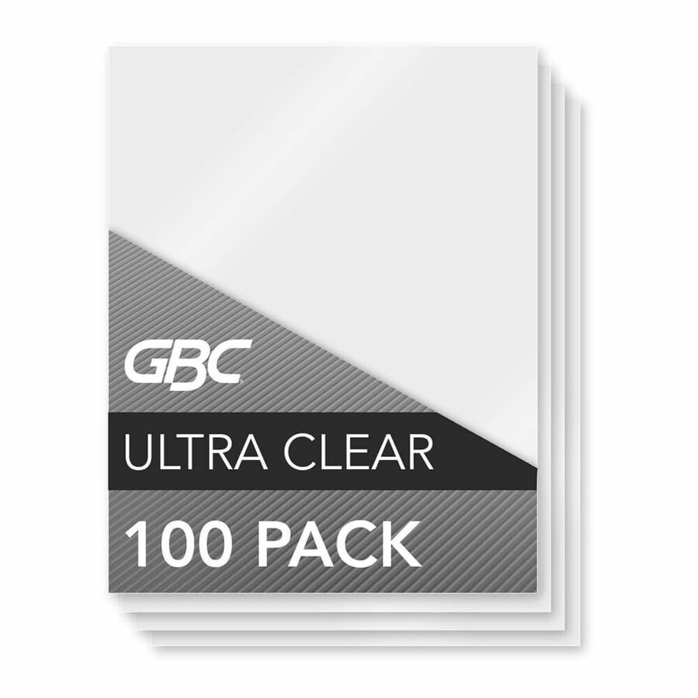 GBC Laminating Sheets, Thermal Laminating Pouches, Letter Size, 3 Mil, HeatSeal Ultra Clear, 100 Pack (3745022)