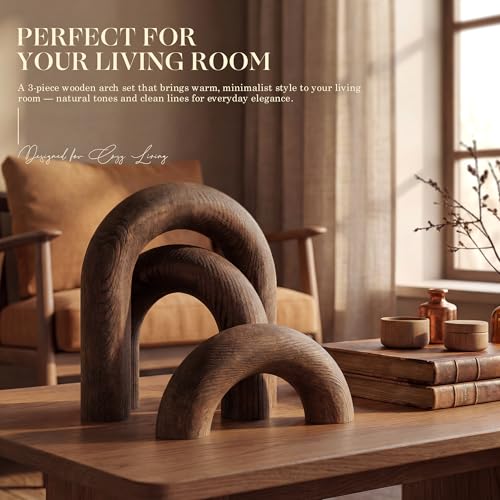 Statues en bois design pour décorer une table basse ou un bureau - 5