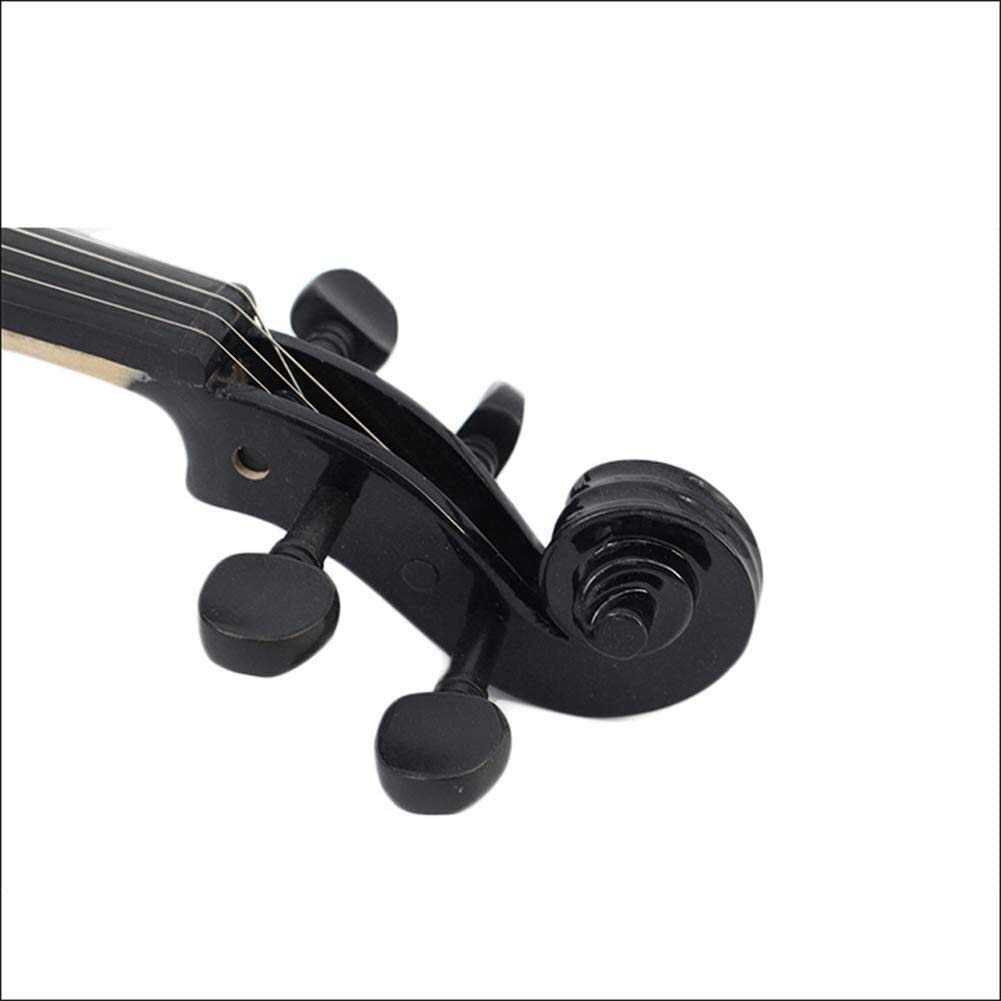 Violino Standard da Studente, per Principianti, Night Hot Compensato Violino Nero Tiglio Piastra a Pressione Studente Pianoforte Classico Violino Studente Principiante Adulto (Size : 1/2)