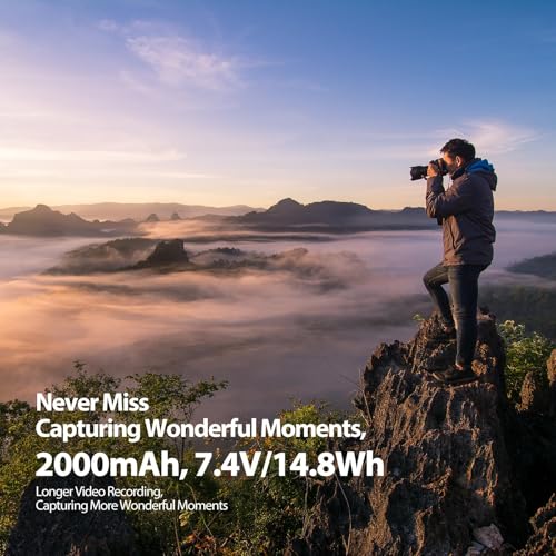 ENEGON LP-E6/LP-E6N USB-C Direct Charging Replacement Batteries 2000 mAh (Twin Pack) for Canon LP-E6 Battery, Compatible with Canon Eos 5D/5D Mark III/5D Mark IV, Canon Eos 6D/6d Mark II, Canon Eos - Image 6