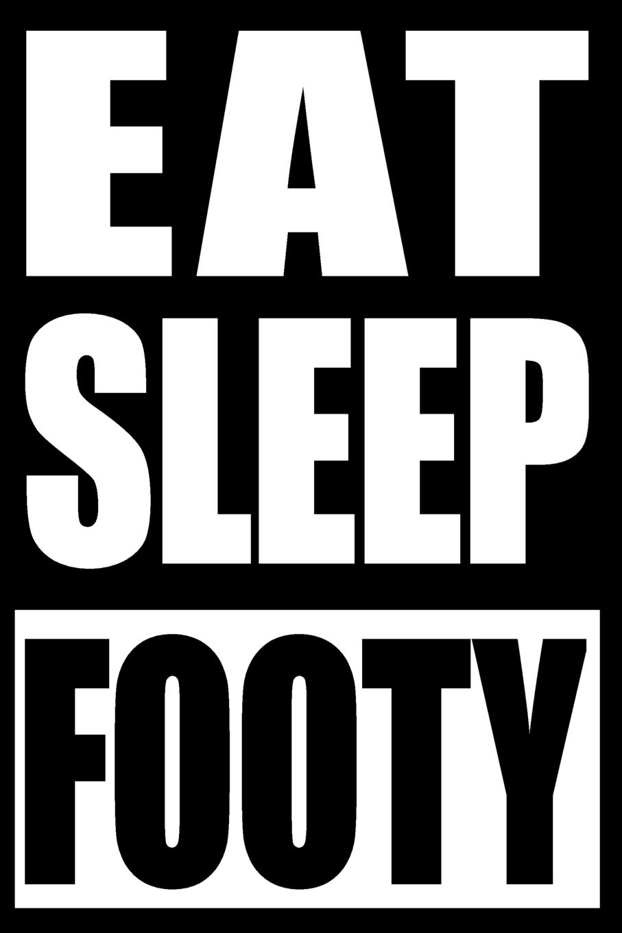 Eat Sleep Footy | Gift Notebook for Football Players: College Ruled Journal For Australian Rules Football