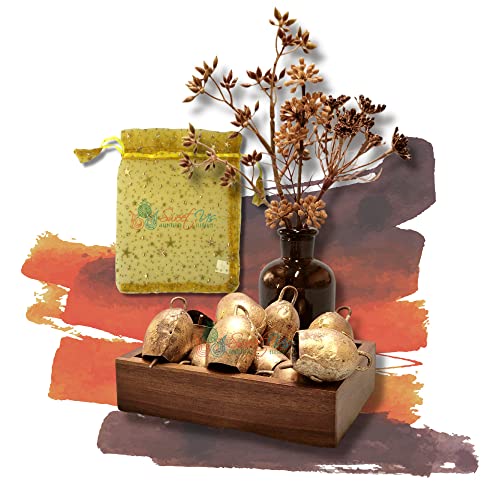 Sweet Us 12 Pcs Rustic Vintage Chic Jingle Bells Musical Rhythm Polar Sleigh Bells, Meditation, Craft Work, Cow Bells, Goat Bells, Wedding Bells, Christmas Bells, Mongolian Bells, 1.5-in High